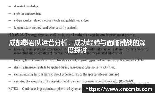 成都攀岩队运营分析：成功经验与面临挑战的深度探讨